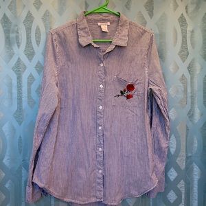Dizzy Lissy women’s button up XL 100% cotton, nice